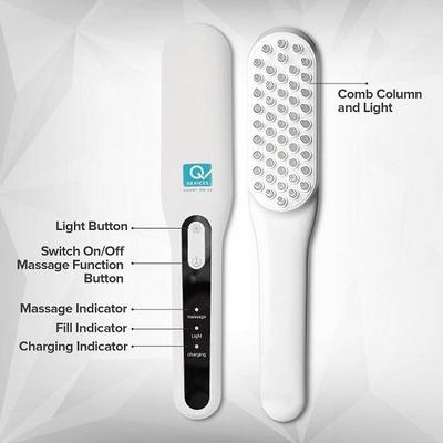 LED Scalp Massage Therapy Comb Red Blue Light Therapy for Hair Regrowth, Hair Fall Reduction, and Improved Scalp Health