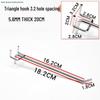 Stainless Steel Color Double Corner Ornament Pegboard Shelf Hook