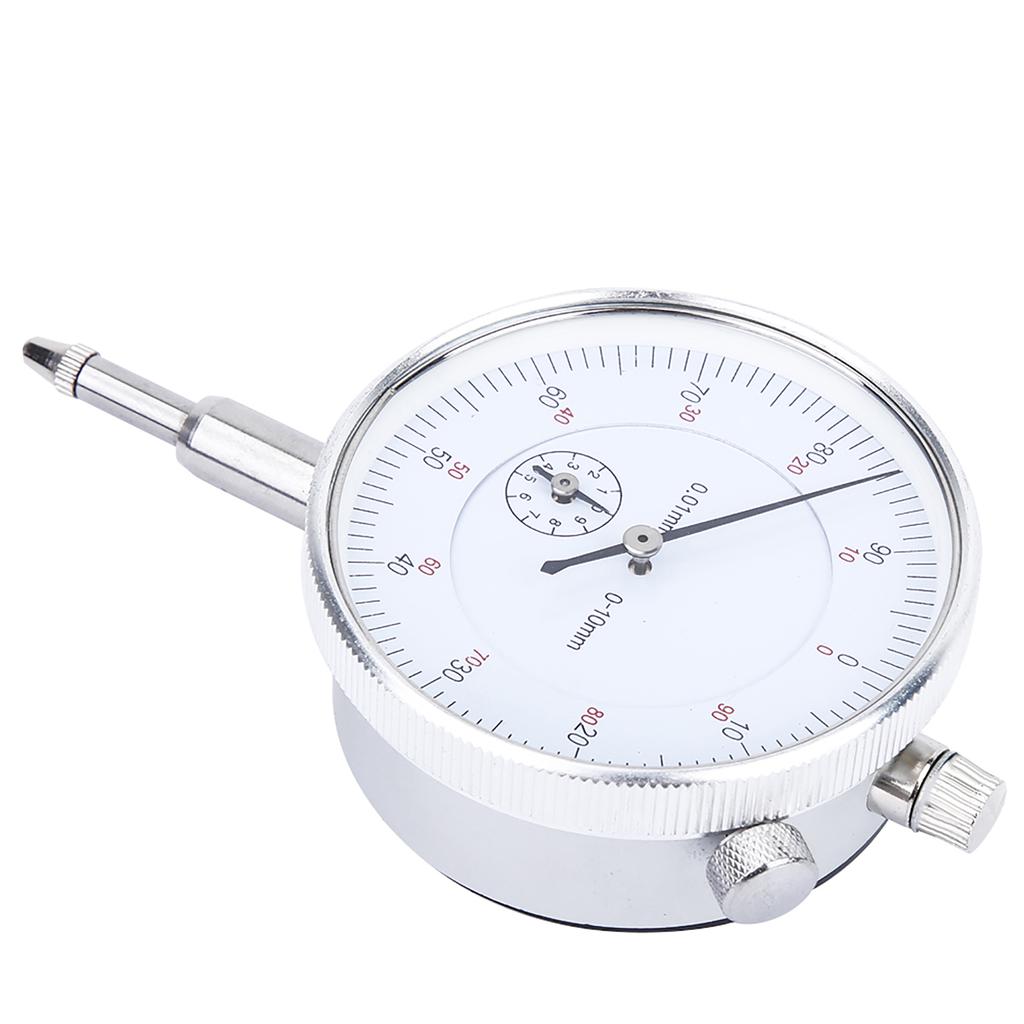 0?10mm Mechanical Dial Test Indicator 0.01mm Dial Scale Gauge Measure Tool