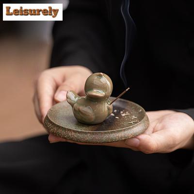 Retro Fröhliche Ente Keramik Räuchergefäß Aromatherapie Ofen Raumduft Agarholz Sandelholz Räucherstäbchenhalter Handwerk