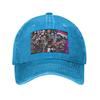 FNF Bad Time Trio Friday Night Funkin Game Washed Denim Cap Casual Baseball Caps Adjustable Hat Summer Unisex Baseball Hats