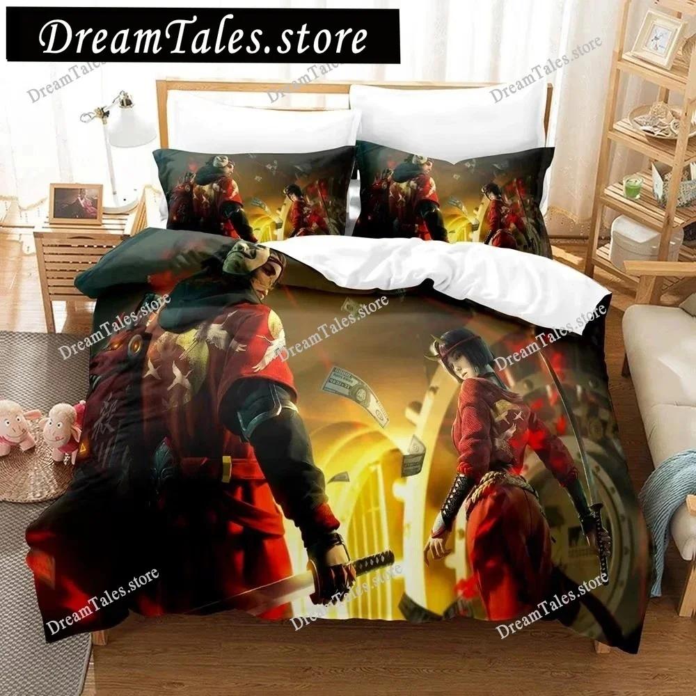 Warrior Game Garena Free Fire Bedding Set Boys Girls Twin Queen Size Duvet Cover Pillowcase Bed Kids Adult Home Textileextile741