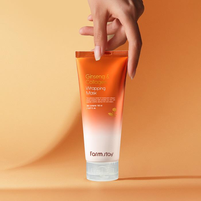 [Farmstay] Masque Enveloppant Ginseng & Collagène 150ml