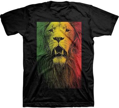 Authentisches ZION ROOTSWEAR Rasta Löwenkopf T-Shirt S M L XL 2XL NEU