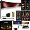 Devil's Eye LED Car Sticker - USB App-Controlled Programmable Display Screen