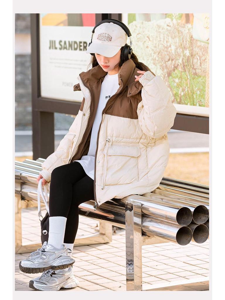 Girls' Hooded Down Jacket - 2023 Winter Coat for Teens, Warm & Thick, Suitable for 13-Year-Olds