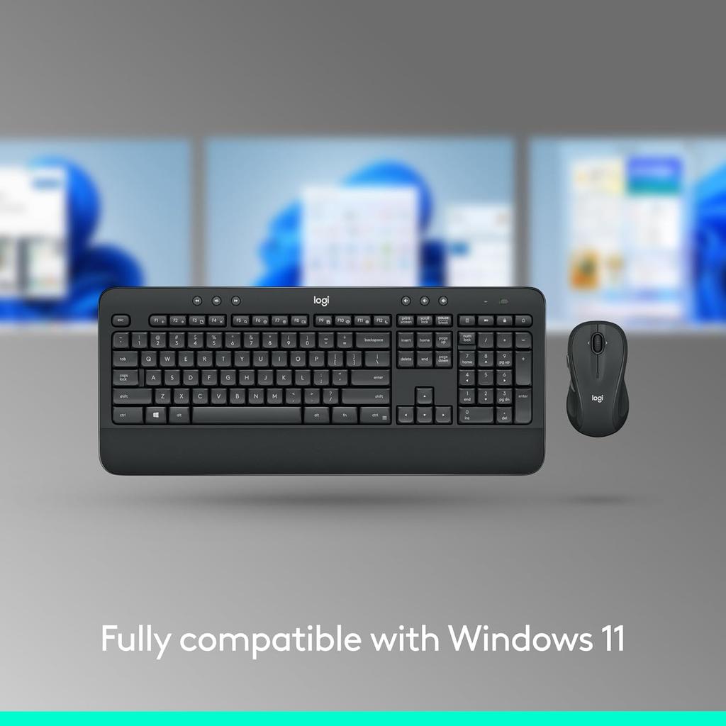 Logitech MK540 Wireless Computer Office Keyboard and Mouse Set Laptop Desktop Universal with Wireless 2.4G Receiver