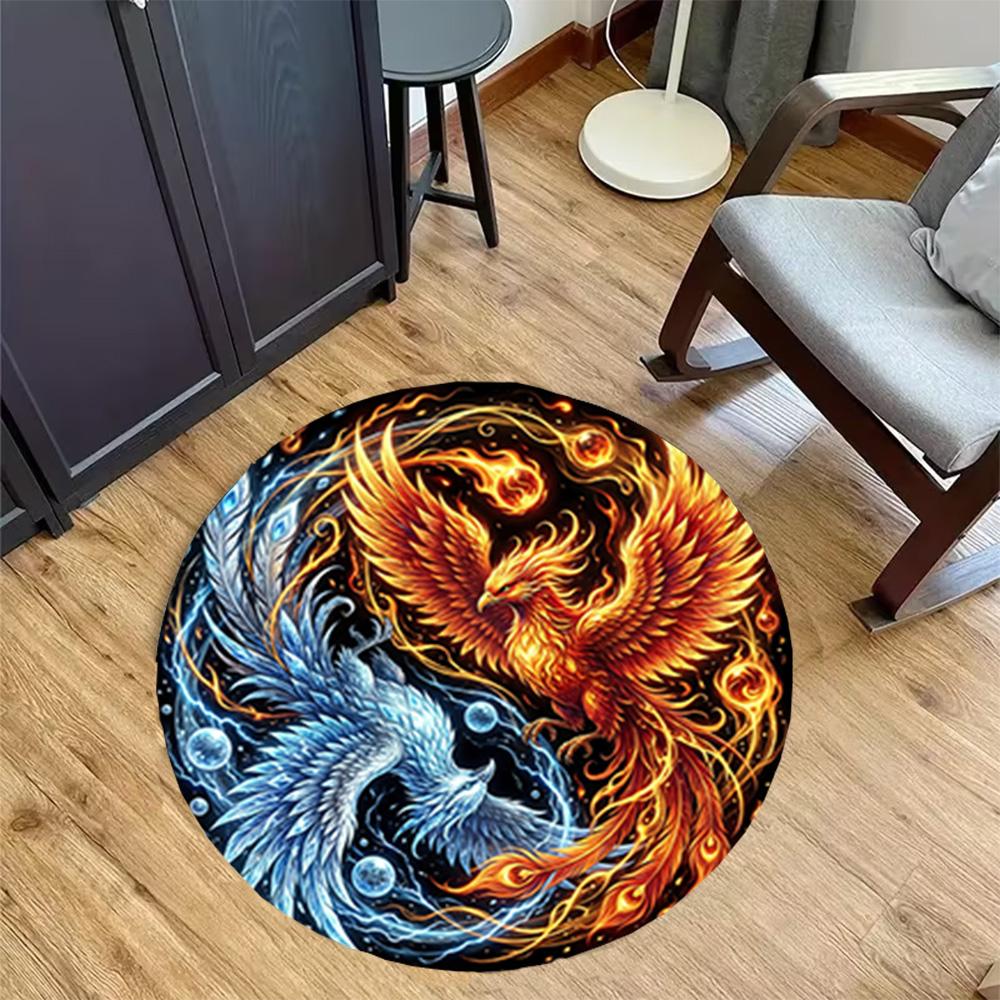 1pc Yin Yang Tree Design Non Slip Home Carpet Living Room Decoration Gift Idea