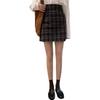 Seasonal Plaid Midi Skirt: Versatile High Waist Korean Style Retro Pencil Skirt for Women and Trendy Students