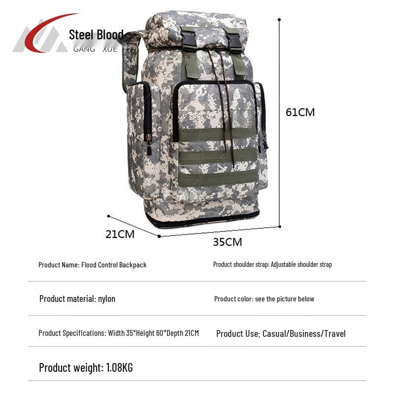 Steel Blood Multi-functional Outdoor Backpack