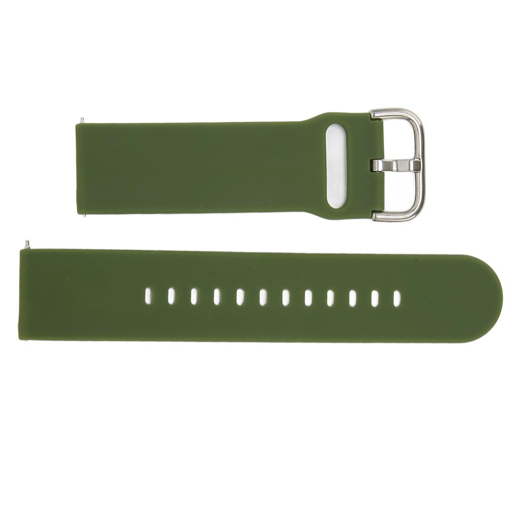 22mm Soft Silicone Quick Release Straps for Huawei Watch 3 GT 3 2 Adjustable Silicone WatchbandMilitary Green
