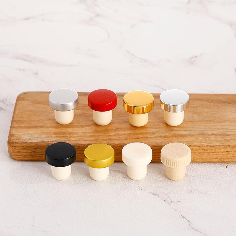 5pcs Reusable T-shaped Bottle Stoppers Corks for Wine Perfect for Long-term Storage