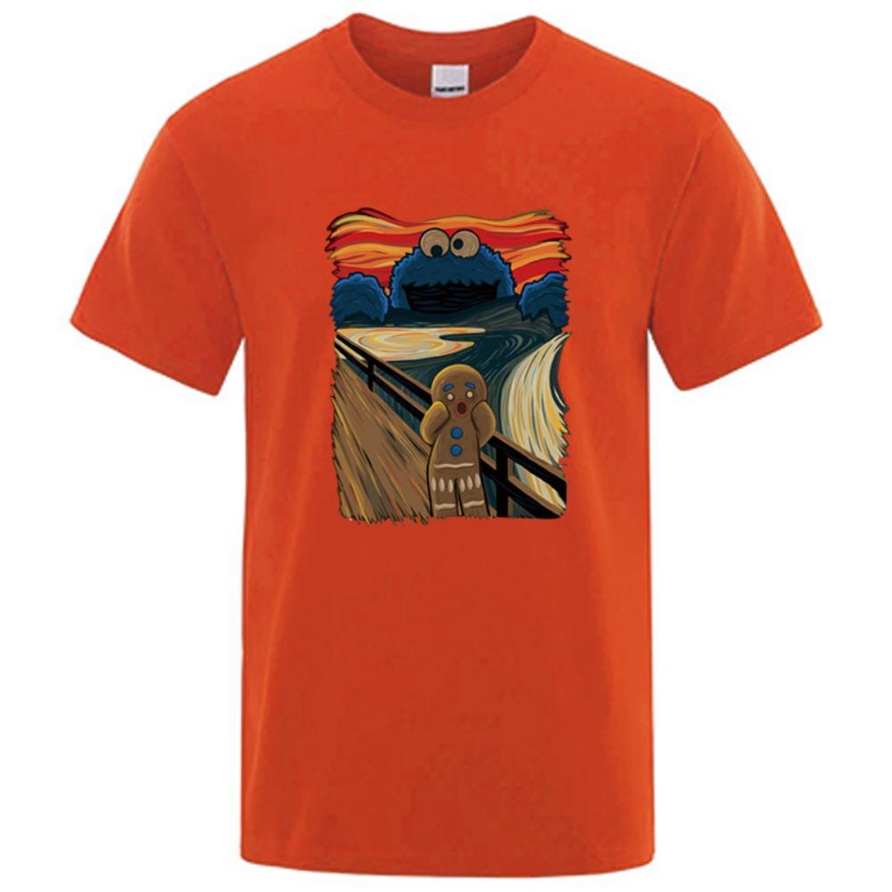 Summer Men's High-quality T-shirt Short-sleeved Printed Casual Loose Men's T-shirt O-neck Men's T-shirt