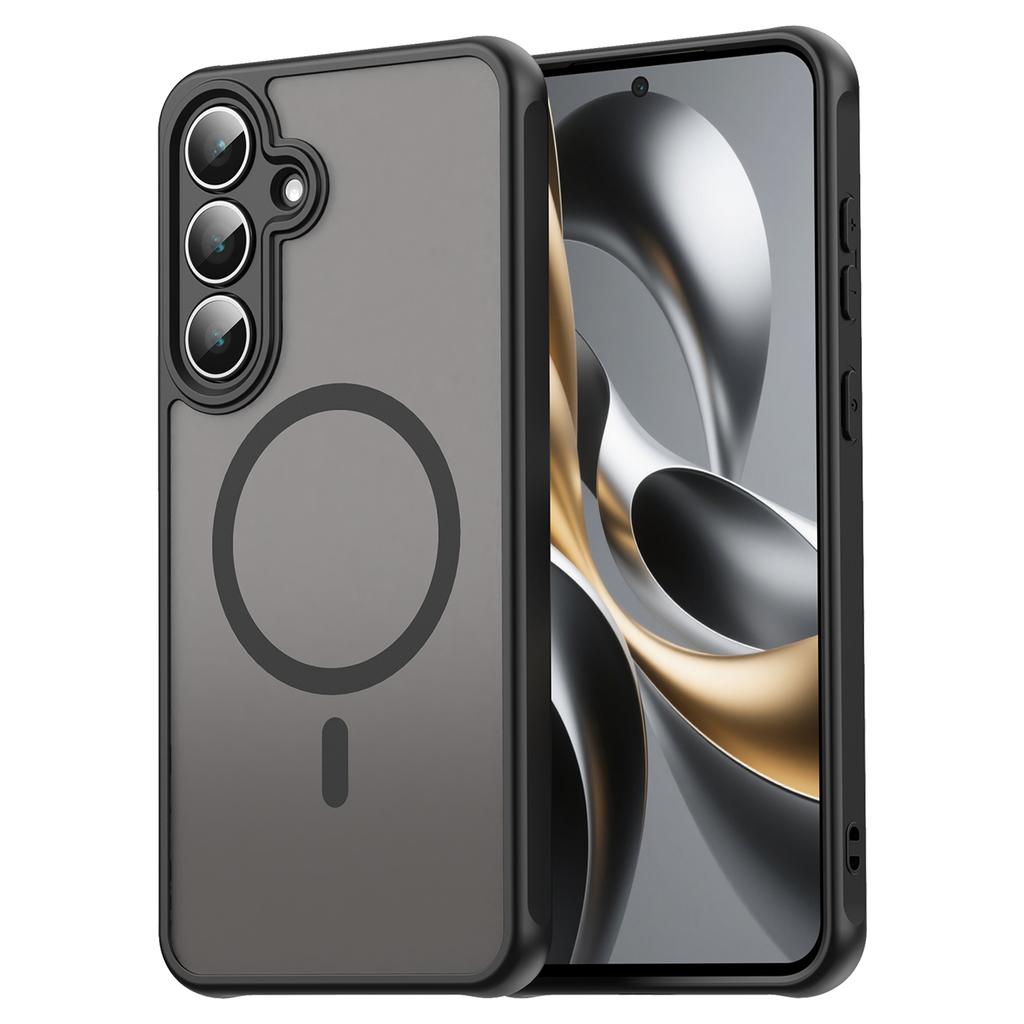 For Samsung Galaxy S25 FE Case Compatible with MagSafe Anti Drop PC+TPU Phone Cover