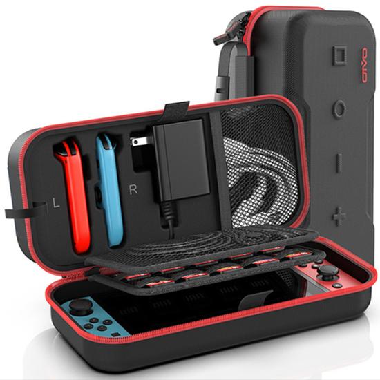 

OIVO Большая сумка для хранения для Switch Портативный защитный чехол для переноски Защита от царапин Водонепроницаемая дорожная сумка для N-Switch OLED красный