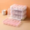 Boîte de rangement pour œufs de réfrigérateur à 15 compartiments en plastique pour conserver la fraîcheur des œufs avec couvercle Distributeur transparent Organisateur alimentaire de cuisine