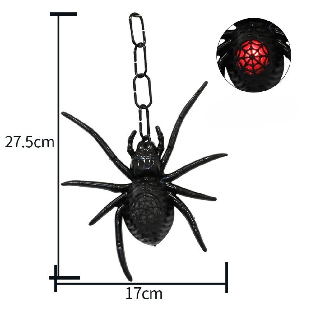 Halloween Colorful Glowing Spiders, Fluorescent, Rainbow, Spiders, Black Spiders, Scene Pranks, Decoration Ornaments