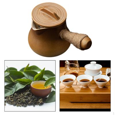 Ceramic Teapot for Boiling Water Loose Leaf Tea Pot Porcelain Side Handle House