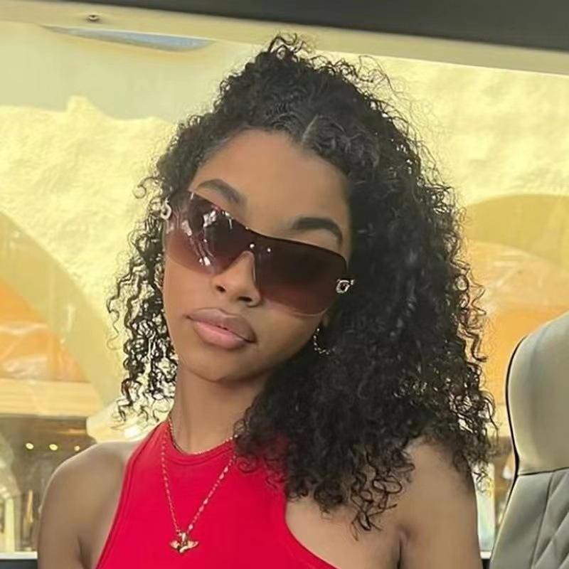 Fable Women's New Y2k Sports Punk Sunglasses Luxury Designer Colorful Mirror Uv400 Gafas De Sol Fashion Eyewear Cm