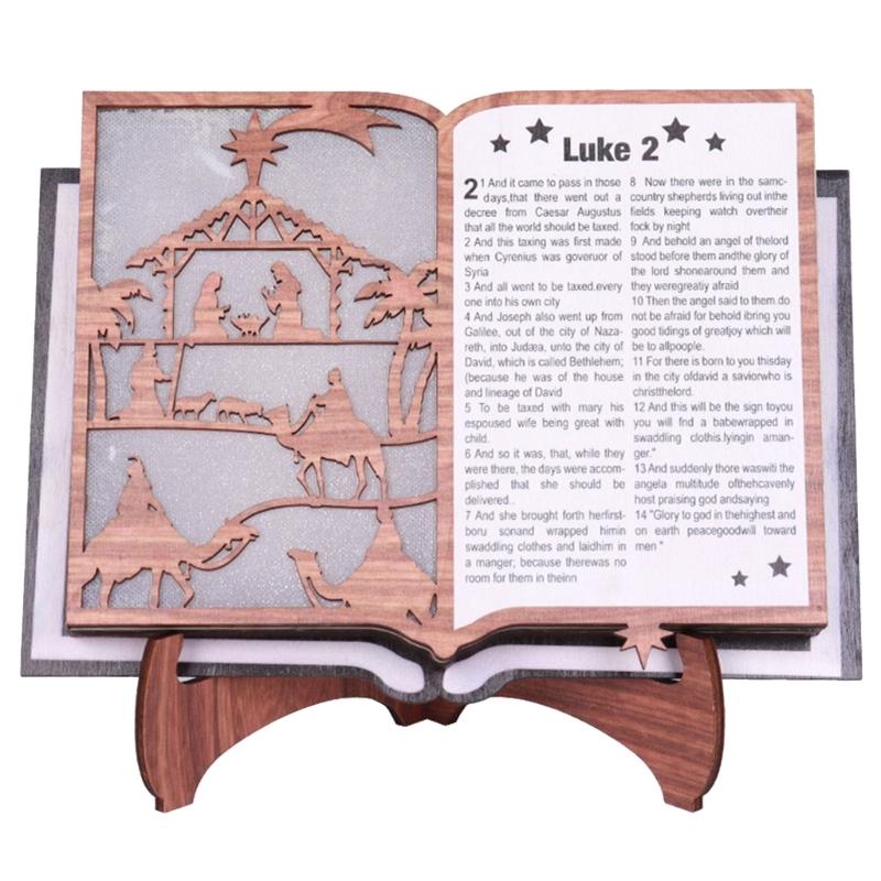 

Wooden Illuminated Book Statue Adding Beauty to Any Space 1