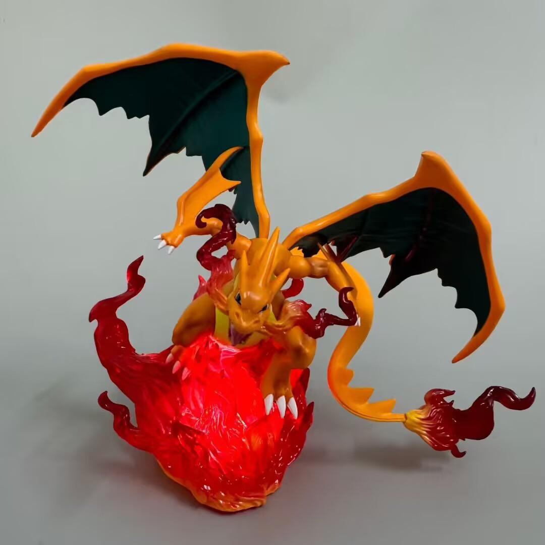 Pokemon LED Light Up Charizard Figure Toys 20cm no box