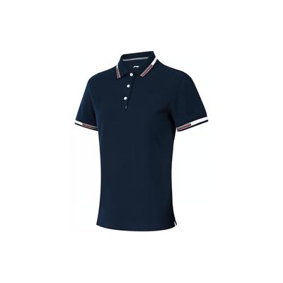 Li Ning Color Block Poloshirt Damen Oberteile Sailor-Blau APLS144-2