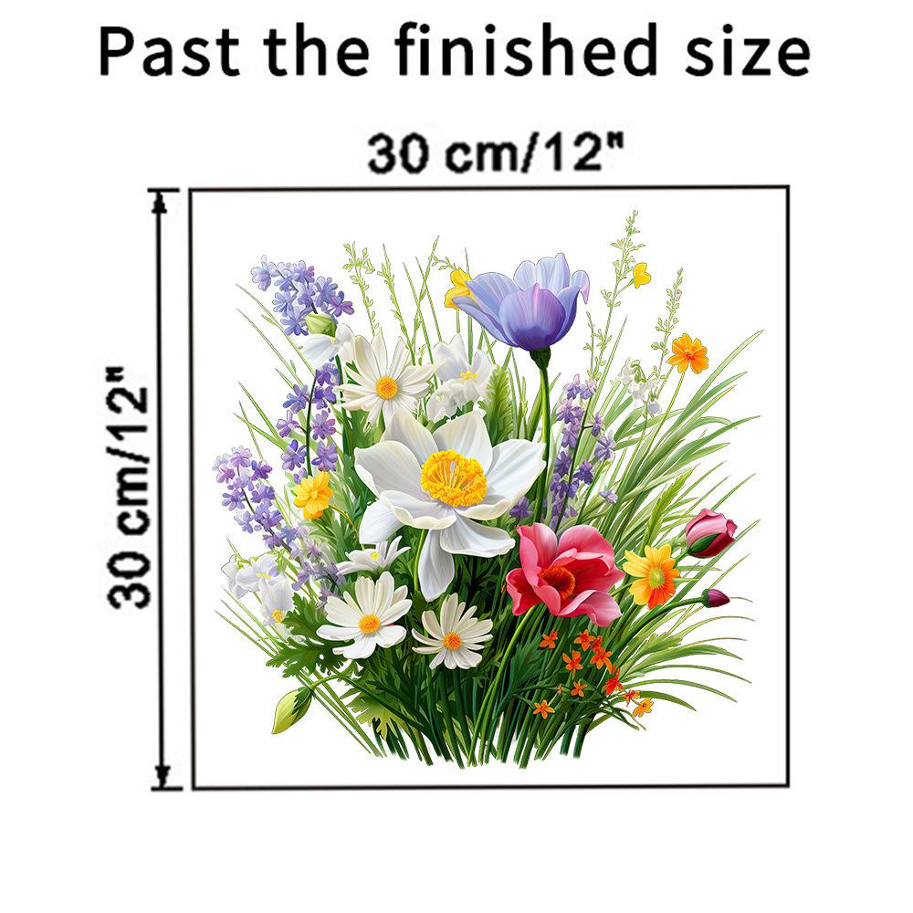 Painted Butterfly Flowers Small Grass Wall Sticker Toilet Bathroom Refrigerator Wall Sticker Living Room Bedroom Decoration Painting
