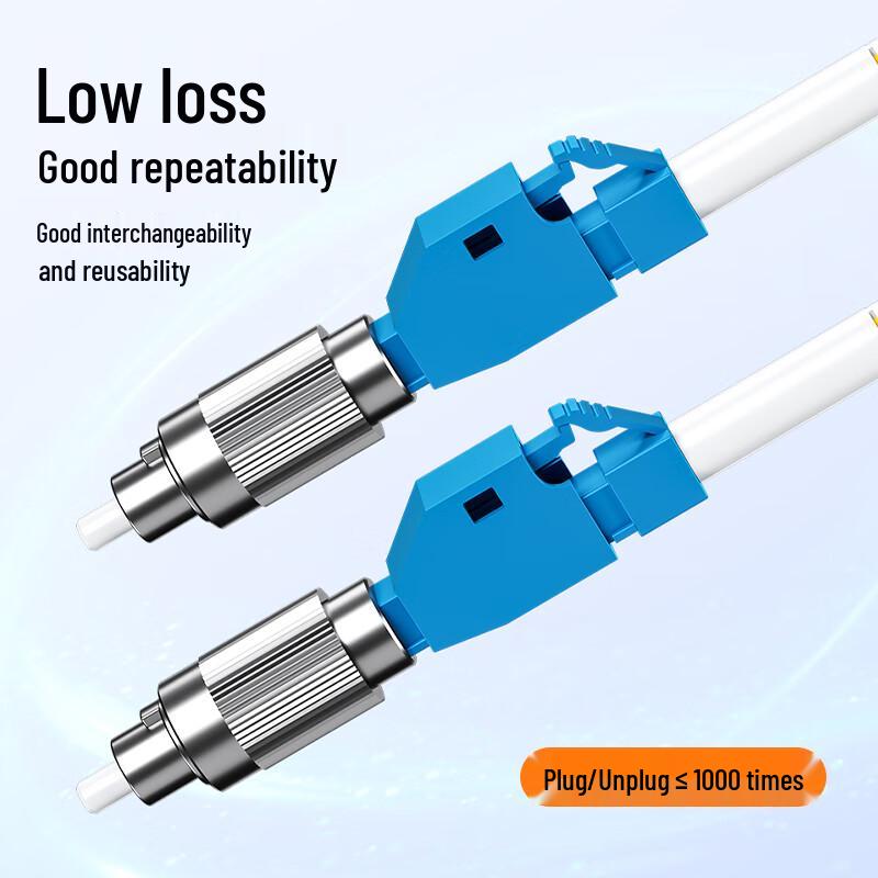 Fiber Optic FC/UPC Male to LC/UPC Female Hybrid Adapter