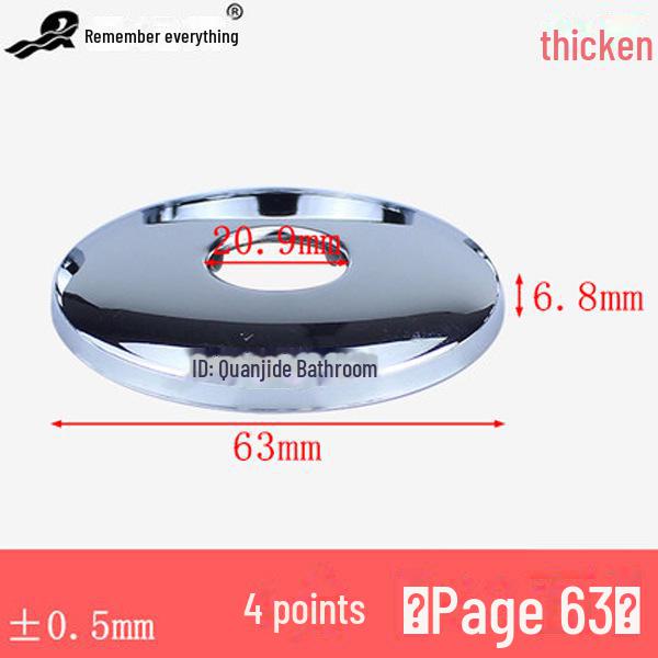 Capace decorative din oțel inoxidabil pentru robinet, triunghi și pătrat