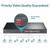 TP-Link TL-SL1218P 16-Port 10/100 Mbps + 2-Port Gigabit Rackmount Switch with 16-Port PoE+
