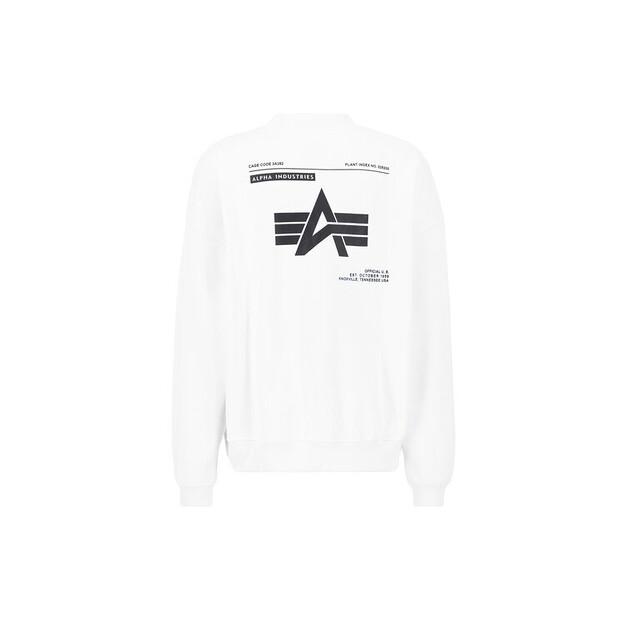Толстовка Alpha Industries Logo Backprint Sweatshirt EU 1XL