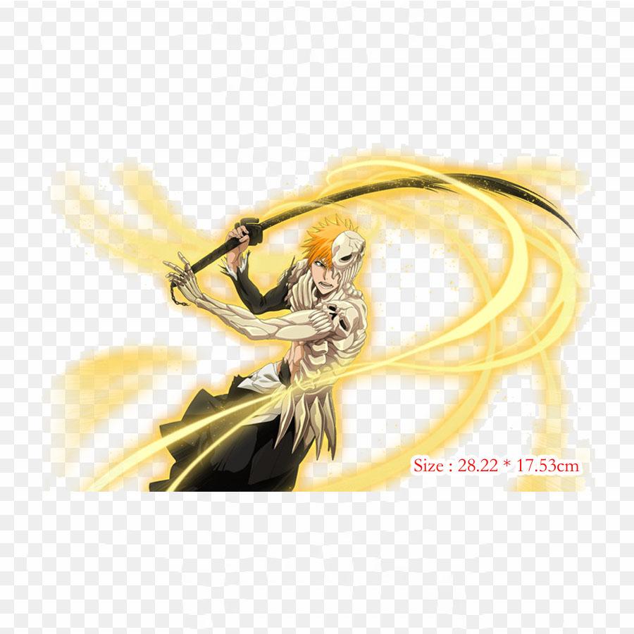 Bleach Benzoyl Peroxide Benzoyl Group Anime Lron On Patches For Clothes Bag Tshirt Heat Transfer Stickers Stripes Appliques
