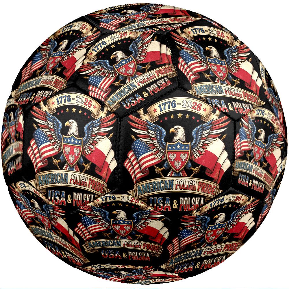 Poland Theme Soccer Ball Size 5 Soccer Ball Soft Touch Professional Training Football for Outdoor Sports