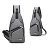 Versatile Crossbody Shoulder Bag For Men With External Usb Port And Front Pocket