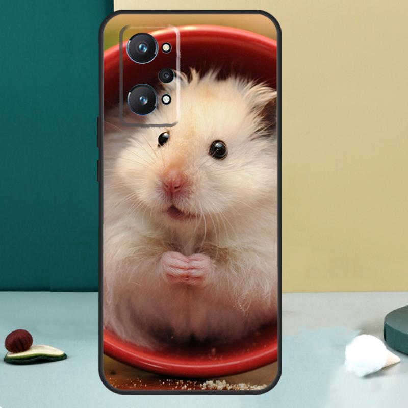 Cute Lovely Pet Hamster For Realme GT 7 Pro GT 5 6 6T C67 C61 C55 C53 C51 C21Y C25S C75 10 11 12 13 14 Pro Plus Case