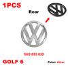 5K0853601C VW 135mm Car Front Grill Logo Emblem 110mm Rear Trunk Lid Badge For Volkswagen Golf MK6 Replacement Auto Accessories ze5