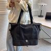 Waterproof Gym Tote Duffle Bag with Wet Pocket Shoe Compartment Weekender Overnight Tote for Travel Fitness Swimming