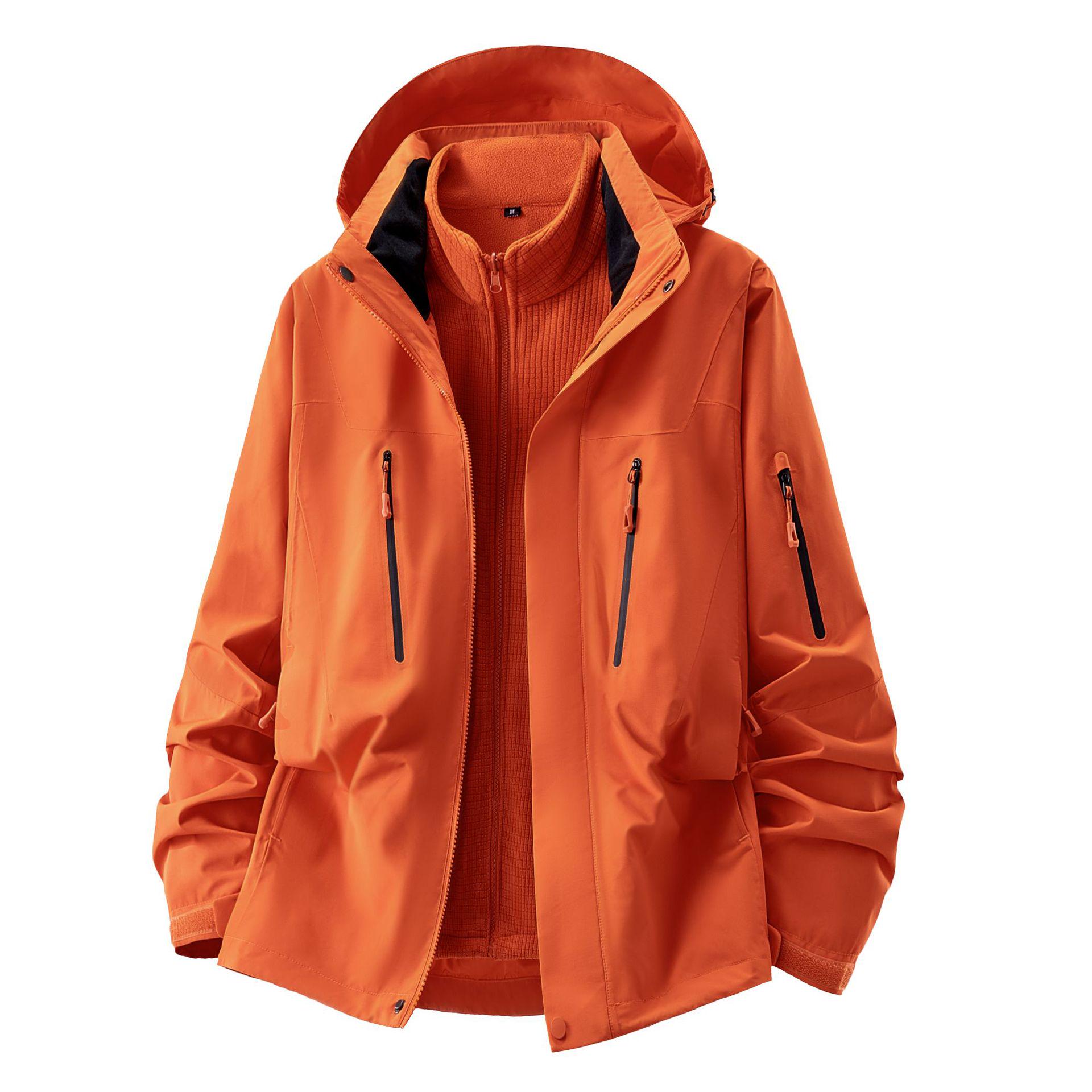 

2025 Men s and Women s Hooded Fleece Liner Ski Jacket - Windproof & Warm for Autumn/Winter L