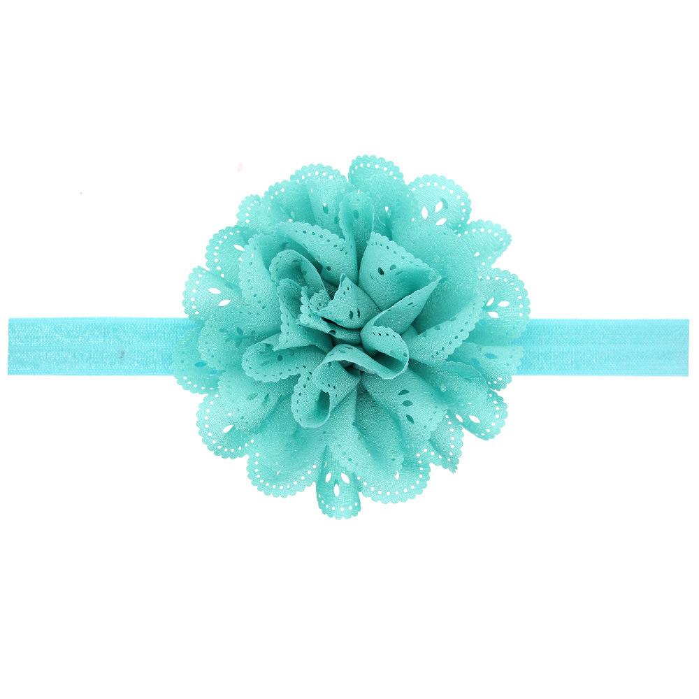 Kids Baby Headwear Hollow Lace Flower Headband Elastic Hair Band Accessories