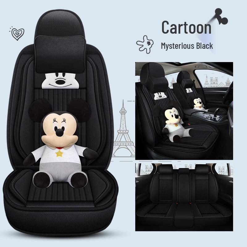 Infiniti QX60/QX30/QX70 Linen Cartoon Car Seat Covers – All-Season, Full Surround Design