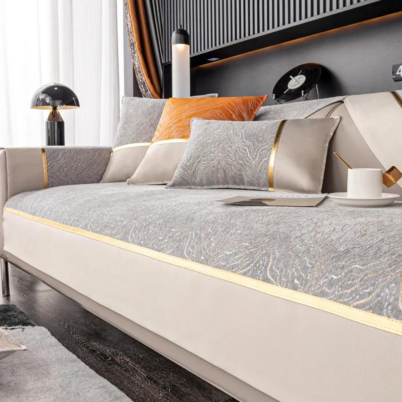 

Скандинавский Ветер Снег Нил Чехол для Дивана Новый Всесезонный Универсальный Противоскользящий Грязеотталкивающий Для Украшения Гостиной Подушка для Дивана 70x70