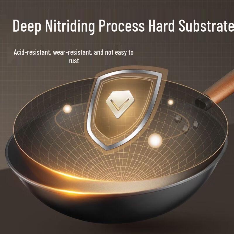 Chuidahuang Non-Coated Refined Iron Wok