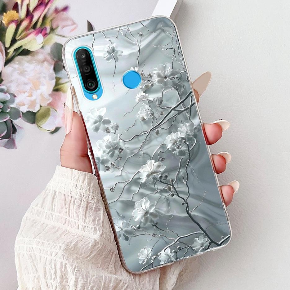 For Huawei P30 Lite Case Cool Dragon Pattern Cover Clear Silicone Soft Slim Phone Case For Huawei P30 Pro P 30 Lite P30Lite Bags