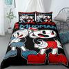 Rudolph Squares Duvet Cover Set Without Sheet King Queen Double Full Twin Single Size Bed Linen Set