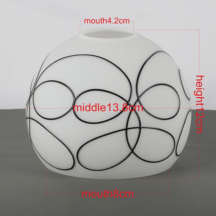 

Сменный стеклянный плафон 42 мм, белый абажур для подвесного светильника, лампы, настенного бра, декоративная лампа