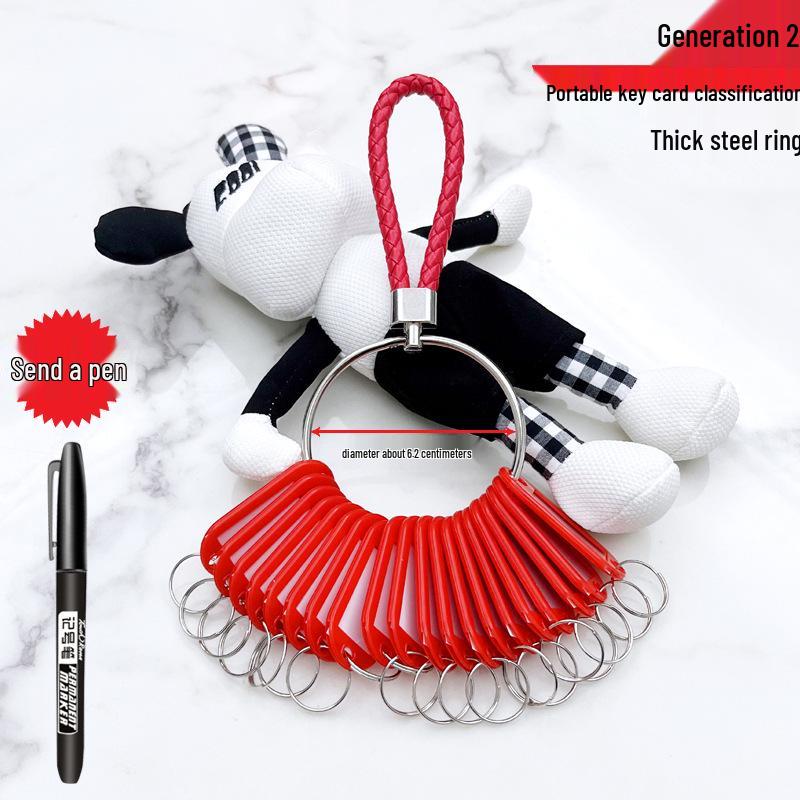 Landlord Rental Key Disk - Warehouse, Dormitory, Hotel Key Chain & Storage Management Marker