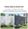 Outdoor Privacy Screen: Louvered Wood Fence for Gardens and Courtyards