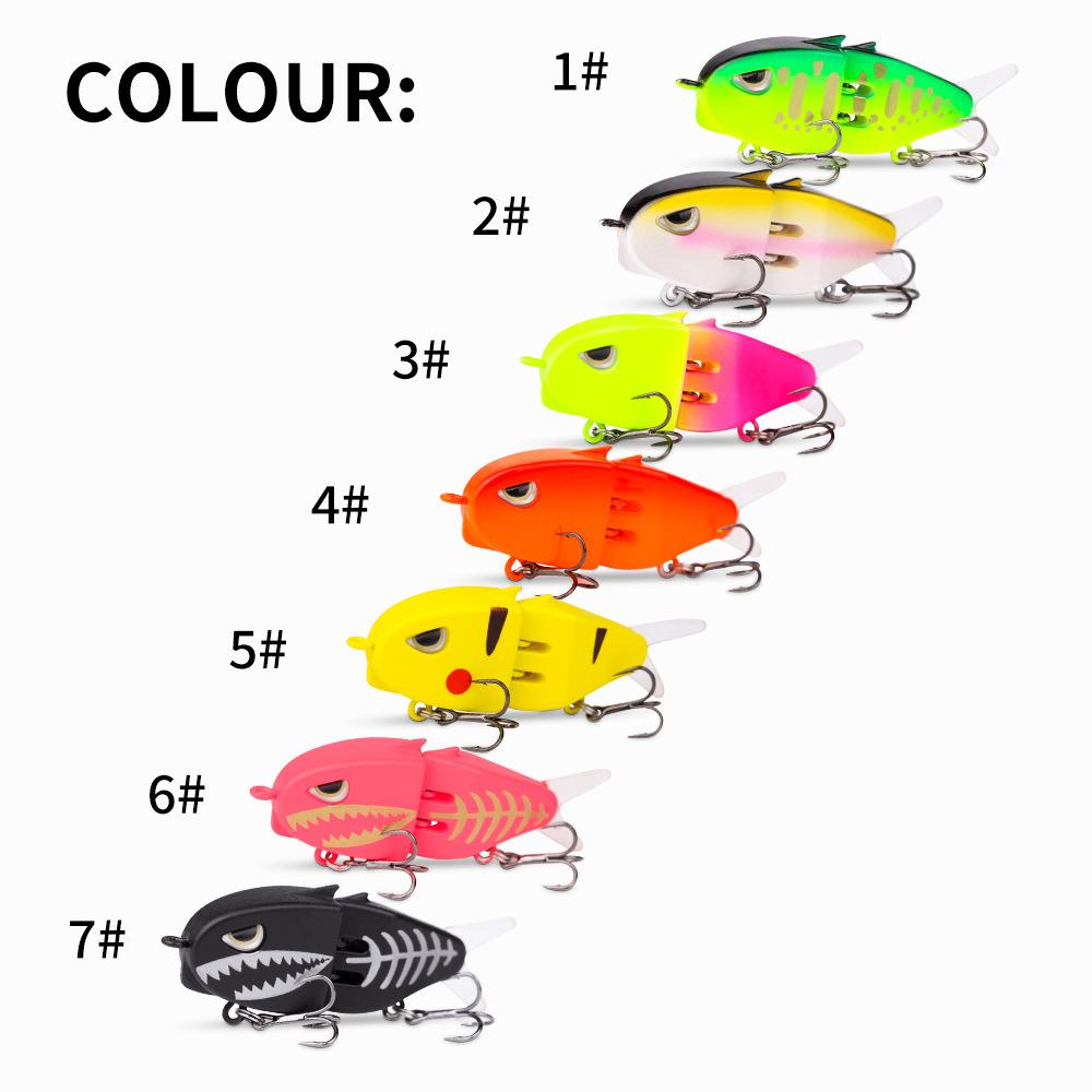 Lure Bait Micro Pencil6.5GDouble Hook Slow Sinking Bionic Bait Colorful Topmouth Culter Bass Mandarin Fish Bait6CM