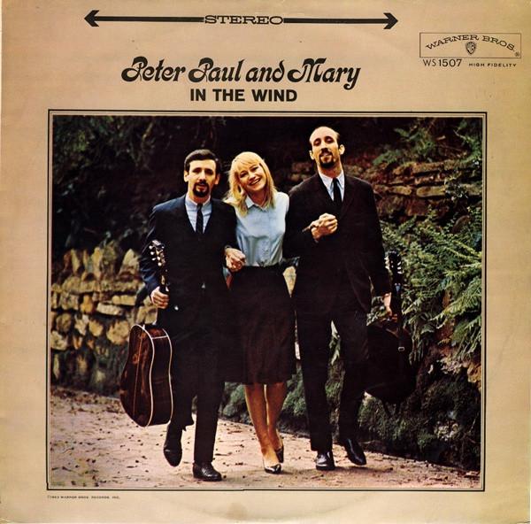 Виниловая пластинка PETER PAUL MARY In The Wind WS1507 WARNER BROS. 1963 Германия СтранаНародный Использованный