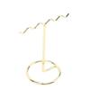 4pcs Light Gold Jewelry Display Rack T Shaped Earring Organizer Stand  Home Storage